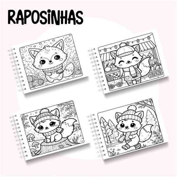 Livro de Colorir Raposinhas - Imagem 2