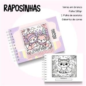 Livro de Colorir Raposinhas