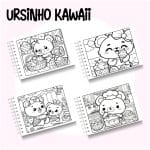 Livro de Colorir Ursinhos Kawaii - Imagem 2