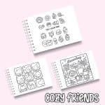 Livro de Colorir Cozy Friends - Imagem 2