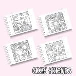 Livro de Colorir Cozy Friends - Imagem 4