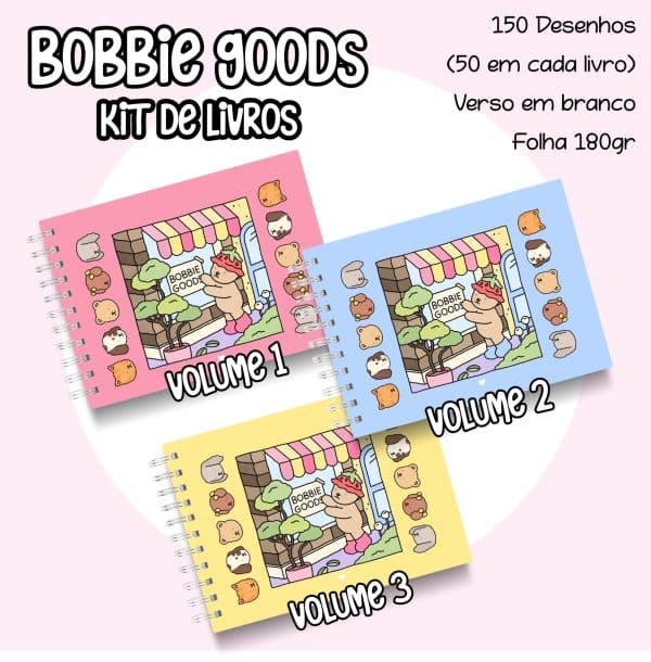 Livro de Colorir Kit com 3 - Bobbie Goods - Imagem 1