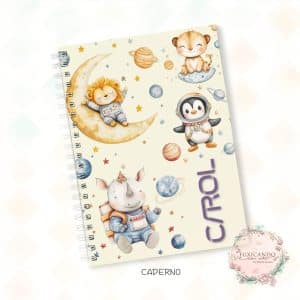 Caderno - Safari Astronauta Menina - Coleção 2025