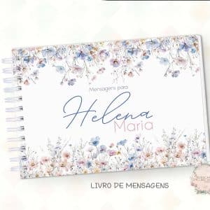 Caderno de Mensagens - Floral Minimalista - Coleção 2025
