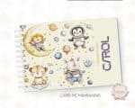 Caderno de Mensagens - Safari Astronauta Menina - Coleção 2025