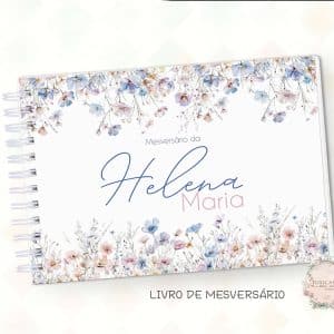 Livro de Mesversário - Floral Minimalista - Coleção 2025
