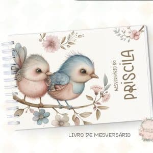 Livro de Mesversário - Jardim Aquarela - Coleção 2025