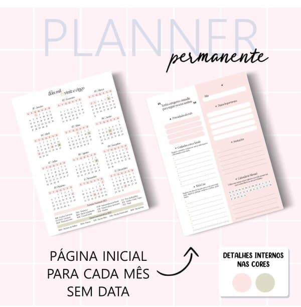 Planner Feminino - Permanente - Visão Semanal BOX - Imagem 3