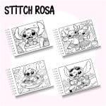 Livro de Colorir Stitch Rosa - Imagem 2