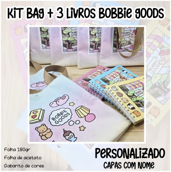 KIT Bag + 3 Livros de colorir Bobbie Goods - PERSONALIZADO - Imagem 15