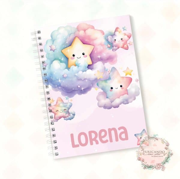 Caderno A5 - Estrelinha Menina - Coleção 2025 - Imagem 1