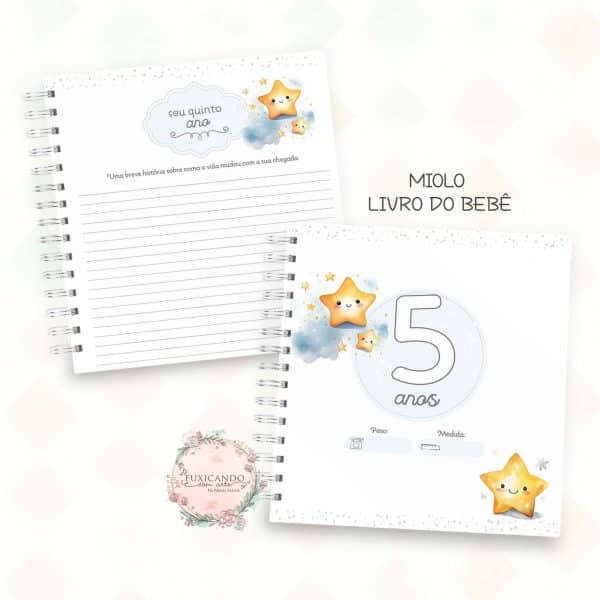 Combo Caderneta e Livro - Estrelinha Menino - Coleção 2025 - Imagem 4