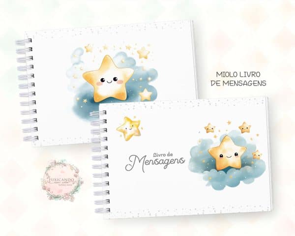 Caderno de Mensagens - Estrelinha Menino - Coleção 2025 - Imagem 2