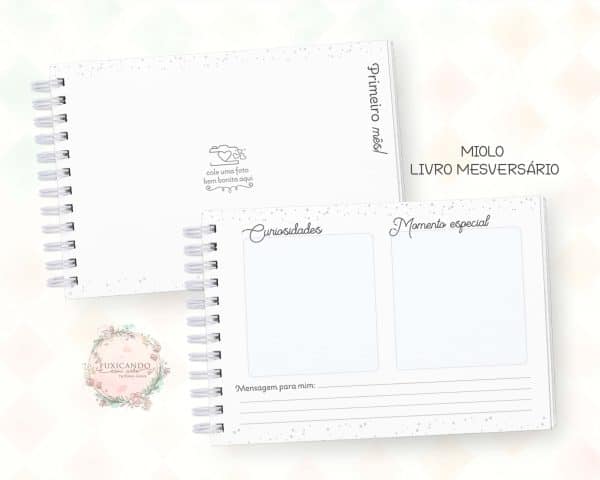 Livro de Mesversário - Estrelinha Menino - Coleção 2025 - Imagem 4