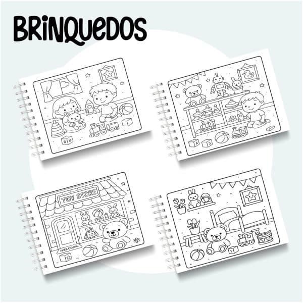 Livro de Colorir Brinquedos - Imagem 2