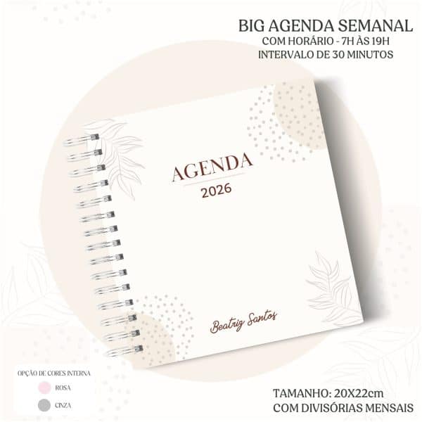 Big Agenda de Horários 2026 - Capa 10 - Imagem 1