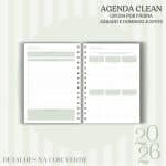 Agenda Clean - 2026 - Verde - escolha a sua capa - Imagem 4