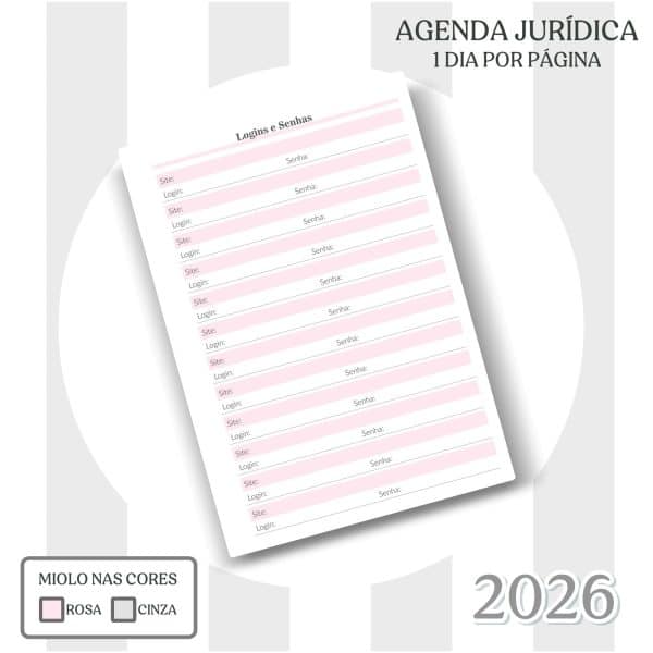 Agenda Jurídica 2026 - Capa 02 - Imagem 7