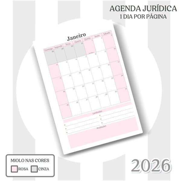 Agenda Jurídica 2026 - Capa 02 - Imagem 5