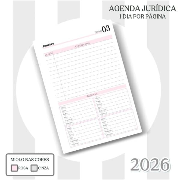 Agenda Jurídica 2026 - Capa 02 - Imagem 2