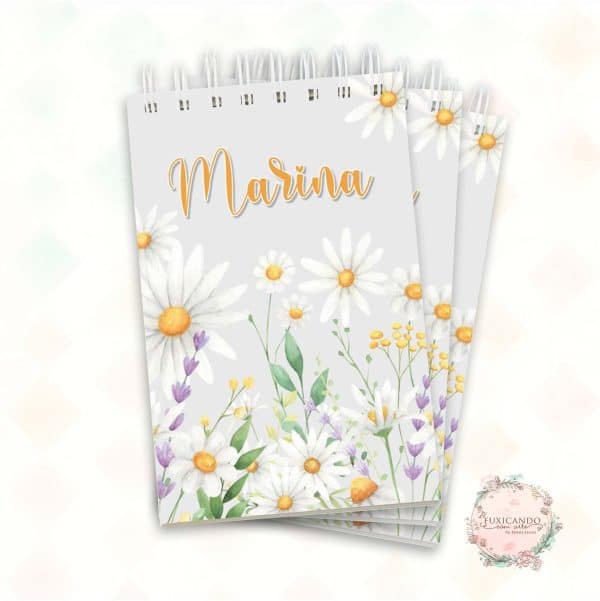 Mini Bloquinho - Floral Margaridas - Coleção 2025 - Imagem 1