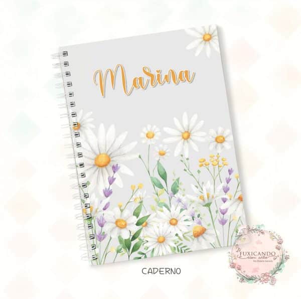 Caderno - Floral Margaridas - Coleção 2025 - Imagem 1