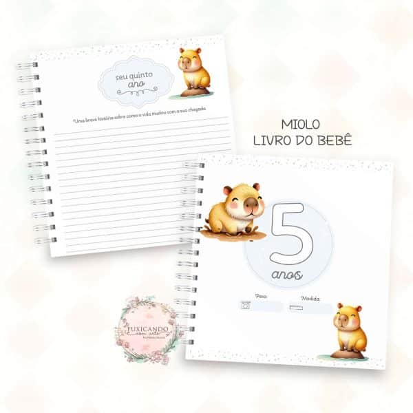 Kit Maternidade - Capivara Menino - Mod 02 - Coleção 2025 - Imagem 3