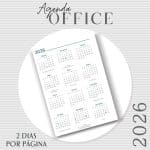 Agenda Office Dois dias por página - 2026 - Capas do Mostruários - Imagem 3