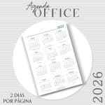 Agenda Office Dois dias por página - 2026 - Capas do Mostruários - Imagem 4