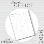 Agenda Office Dois dias por página - 2026 - Capas do Mostruários - Imagem 5
