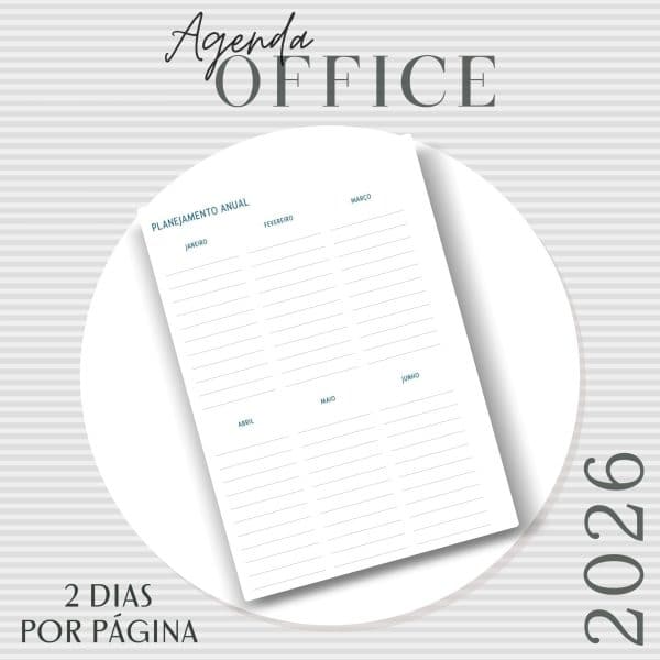 Agenda Office Dois dias por página - 2026 - Capas do Mostruários - Imagem 5