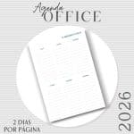 Agenda Office Dois dias por página - 2026 - Capas do Mostruários - Imagem 6