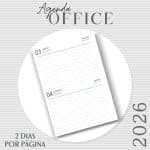 Agenda Office Dois dias por página - 2026 - Capas do Mostruários - Imagem 8