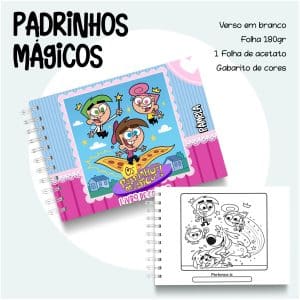 Livro de Colorir Padrinhos Mágicos