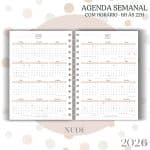 Agenda visão semanal - Nude - 2026 - Imagem 3