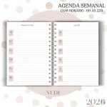 Agenda visão semanal - Nude - 2026 - Imagem 6