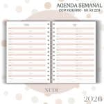 Agenda visão semanal - Nude - 2026 - Imagem 5