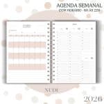 Agenda visão semanal - Nude - 2026 - Imagem 8