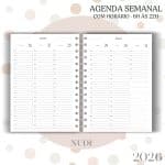 Agenda visão semanal - Nude - 2026 - Imagem 9