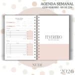 Agenda visão semanal - Nude - 2026 - Imagem 10