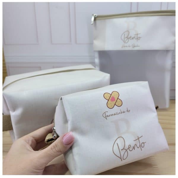 Trio Necessaires Baby - Alfabeto Neutro Off White - Imagem 3