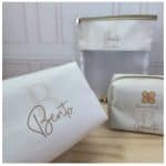 Trio Necessaires Baby - Alfabeto Neutro Off White - Imagem 2