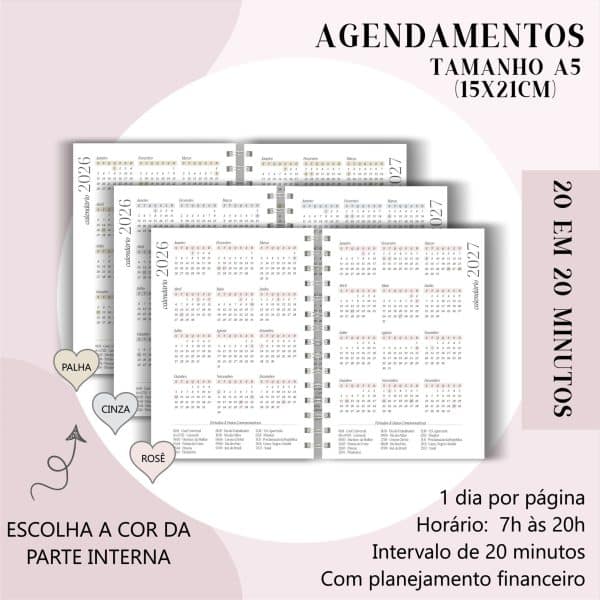 Agendamento de horários A5 - 2026 - de 20 em 20 minutos - Imagem 2