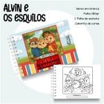 Livro de Colorir Alvin e os Esquilos