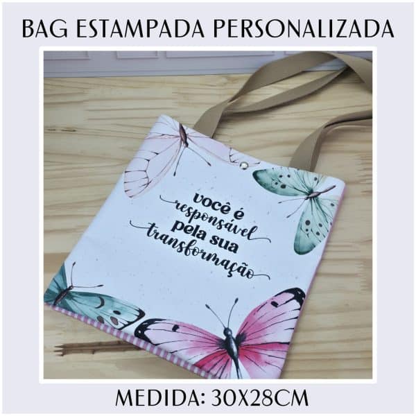 BAG/SACOLA - Tema e com nome personalizado - Imagem 4