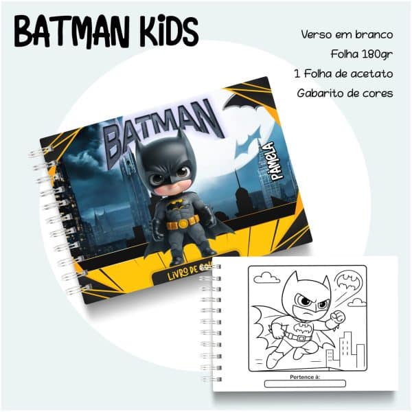 Livro de Colorir Batman Kids - Imagem 1
