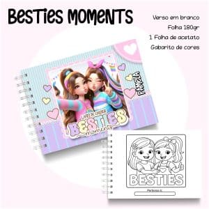 Livro de Colorir Besties Moments