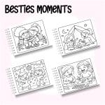 Livro de Colorir Besties Moments - Imagem 2