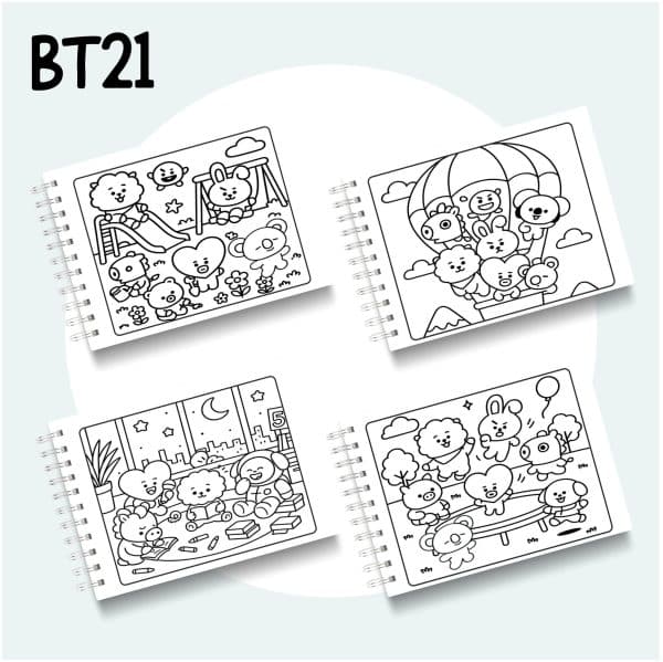 Livro de Colorir BT21 - Imagem 2