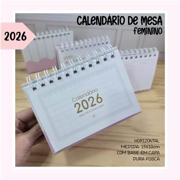 Calendário de Mesa Feminino - 2026 - Imagem 4